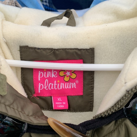 Girls size 10-12 Fleece lined Winter Jacket - Picture 3 of 4